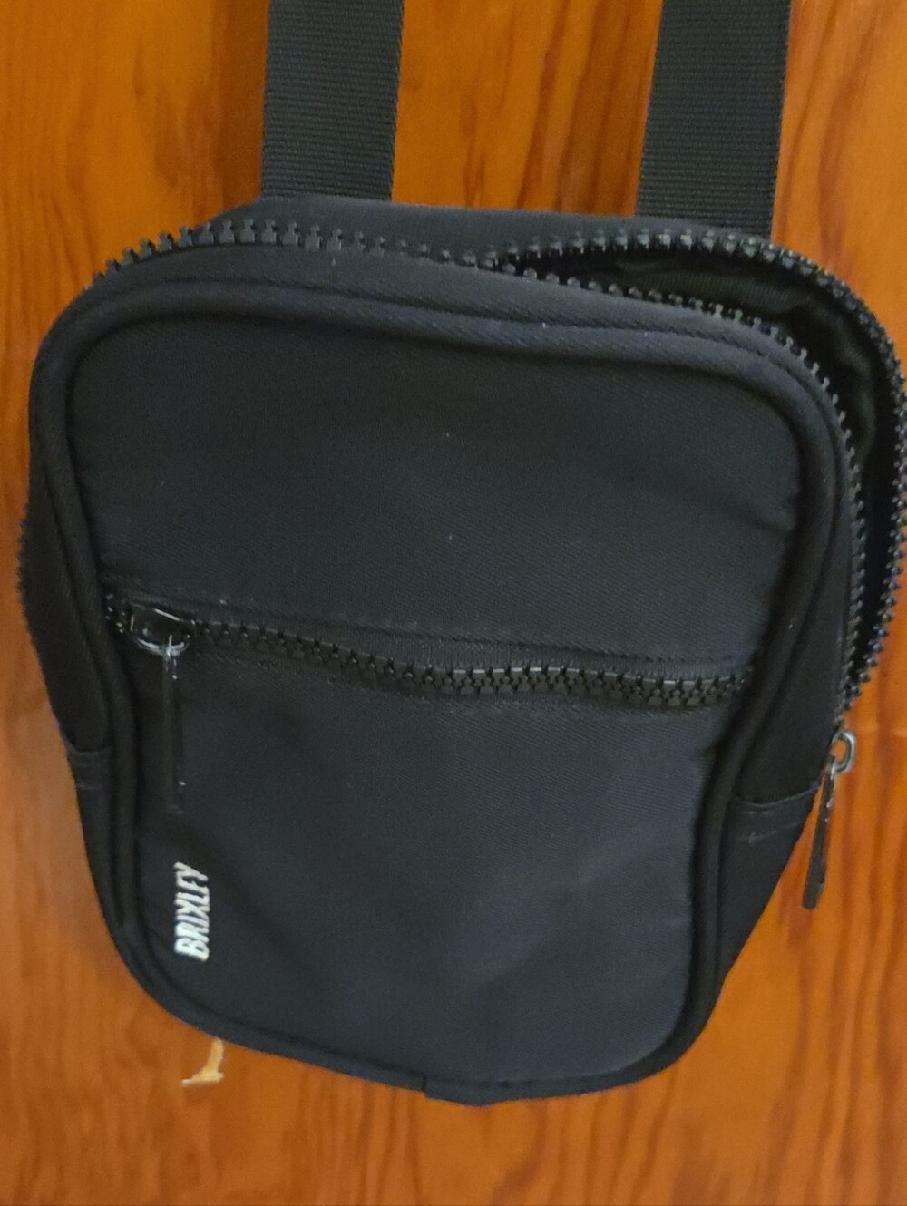 BRIXLEY Black Compact Crossbody Bag | Everyday Travel Pouch | OS